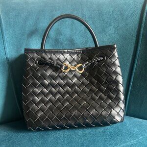 A New Day Check Woven Satchel Handbag | NWOT